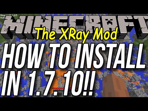 how to use the x ray mod in minecraft