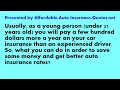Click here to watch this video Affordable Auto Insurance Quotes Tip #30