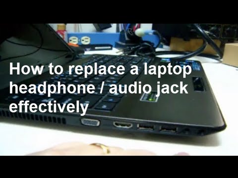 how to remove broken headphone jack from laptop