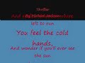 Thriller by Michael Jackson (with lyrics)
