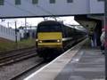 class 91 facing wrong way arrives @ PBO 19/08/08