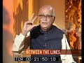 Barkha Dutt interviews L.K. Advani for NDTV : Part 3
