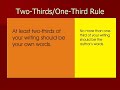 Stop, Thief!  Avoiding Plagiarism by Paraphrasing