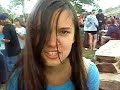 the emo carmen did the unthinkable while waiting in line for dinner at doulos; she sang girls just wanna have fun