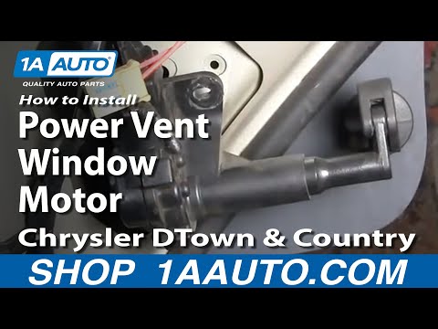 How To Install Replace Rear Power Vent Window Motor Chrysler Dodge Caravan 1AAuto.com