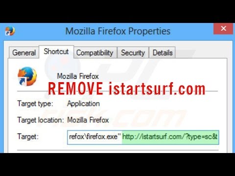 how to remove istartsurf from firefox