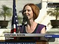 More at www.inlookout.com Cynthia Nixon speaks at the National Equality March rally