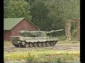 Leopard 2A4 shooting at minibus
