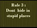 Rules fo being a soldier