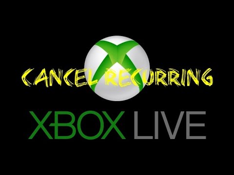 how to cancel xbox live