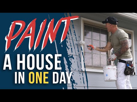 idaho painters - A discussion and explanation on how we paint a house in a day. The first hour and forty minutes of the painting process sped up. See what can be accomplished...