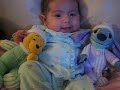 Giulianna with Stich  Pooh Bear