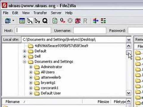 Using Filezilla to Upload Files to the Web