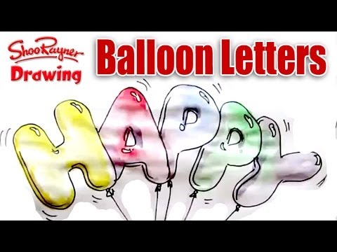 how to draw birthday balloons
