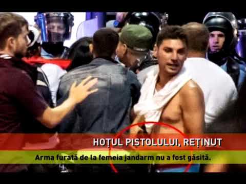 Bărbatul care a furat pistolul jandarmeriței, reținut