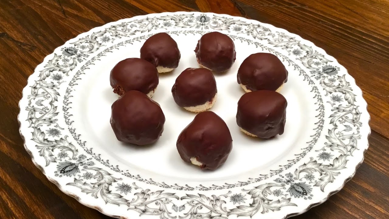 Gocce di cioccolato con ripieno di cocco ♥ VIDEORICETTA