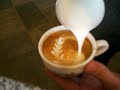 Latte art - Triple Rosetta attempt Latte art - Triple Rosetta attempt