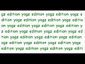 Yogz Edition - just be good to me