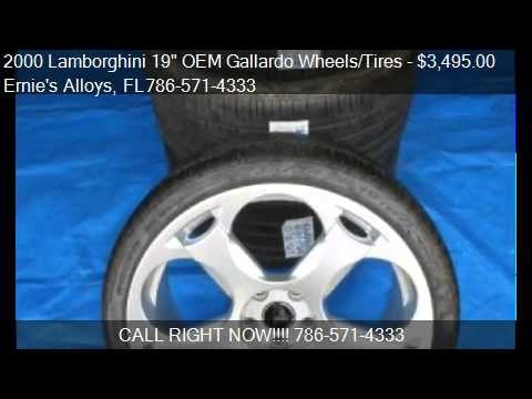 2007-10 Lamborghini 19″ OEM Gallardo Wheels/Tires – for sale Miami Fl. 33054