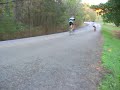 Cyclist tries to pass Dan Dengler on longboard