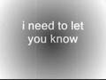 sometimes you can't make it on your own(lyrics)-u2