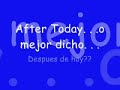 Despues de hoy (Parodia de Naruto)