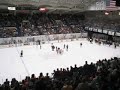 Weiner Dog Races at Hockey Game