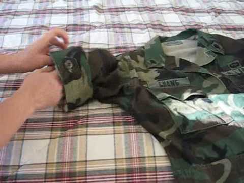 how to properly roll up bdu sleeves