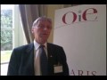 Dr Barry Hill talks about aquatic animals health during the OIE Conference in Paris