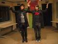 junmin & hyungjoon playing in youngstreet~