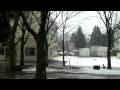 Snow in Inzai, outside our dorm