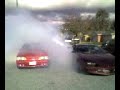camaro n mustang burn out camaro n mustang burn out