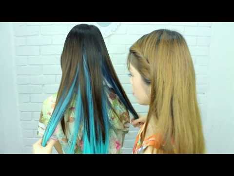how to dye curly hair ombre