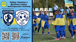 Кубок України 2024/2025. Попередній етап. Матчі-відповіді. Денгофф – Колос. 11.09.2024