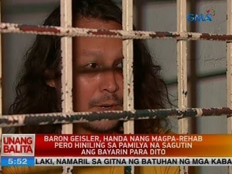 Baron Geisler, handa nang magpa-rehab pero hiniling sa pamilya na sagutin ang bayarin para dito