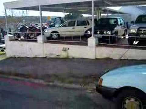 Slapen in auto in grahamstown
