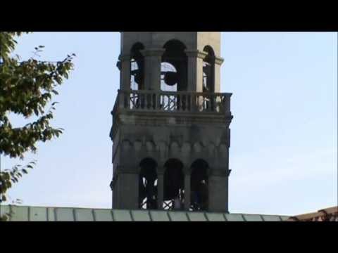 Tricesimo - Tricesimo (UD) Chiesa Parrocchiale di Santa Maria della Purificazione Concerto di 6 campane Do4 Giovanni Battista De Poli - Udine 1921 Sib3 Gasparino da Vice...