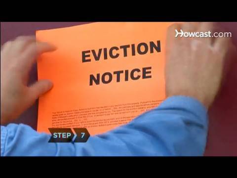how to properly evict a tenant