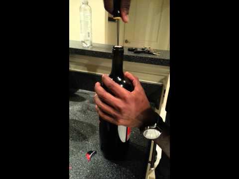 how to open wine without an opener