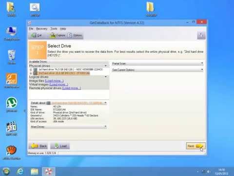 Como recuperar dados perdidos com GetDataBack for NTFS+Ativação