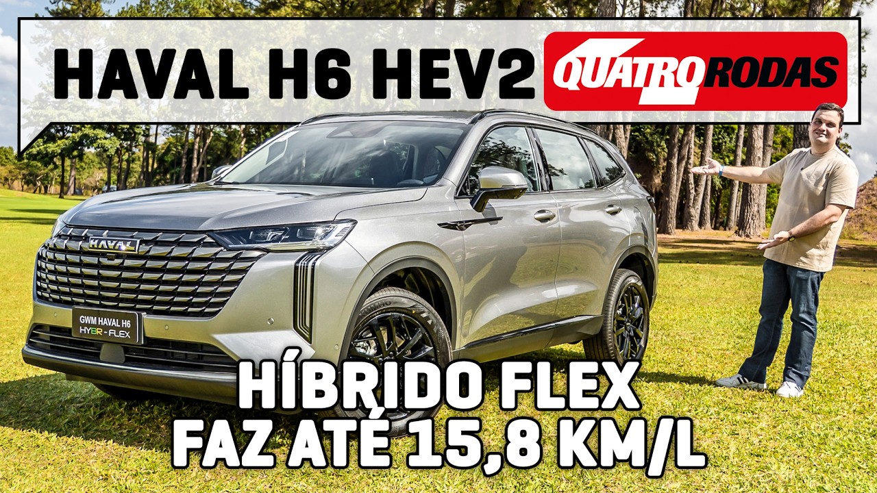 GWM Haval H6 HEV2 2027 está mais rápido e econômico com motor flex