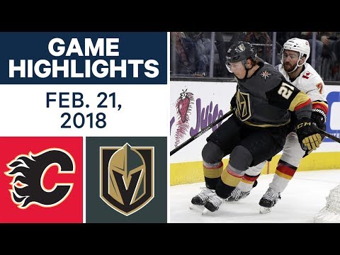 Video: NHL Game Highlights | Flames vs. Golden Knights - Feb. 21, 2018