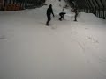 Skieen met sprang-gasten
