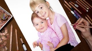 Drawing Hannah and Erin