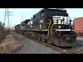 NS 22V Intermodal on the Port Reading Secondary-Bound Brook 11/07/09