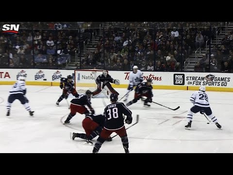 Video: William Nylander feeds Jake Gardiner who fires goal past Joonas Korpisalo