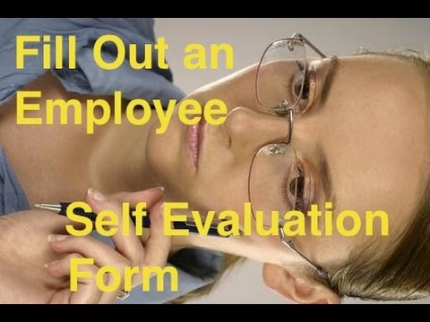 how to fill out a self evaluation
