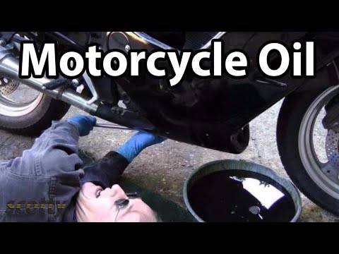 how to drain oil from a motorcycle