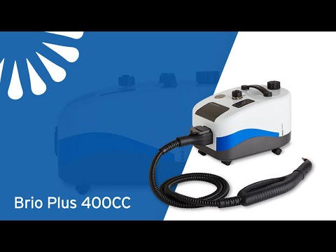 Youtube External Video The Brio Plus 400CC is a premium grade, home, and light commercial steam cleaner. With a 5 bar pressure rating, the 400CC is incredibly powerful. The 400CC has two steam power settings and a 22 piece accessory kit to make easy work.