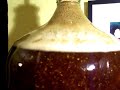 Homebrew clip of active yeast.